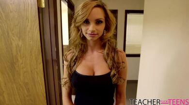 Teacher Ashley Sinclair gets fucked on the table